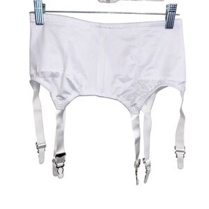 Rago Garter Belt Womens Size 2X/34 Shaping 72522  White 6 Straps Retro Lingerie